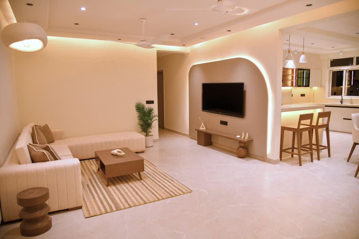 Wabi-Sabi Inspired Residential Flat result 10