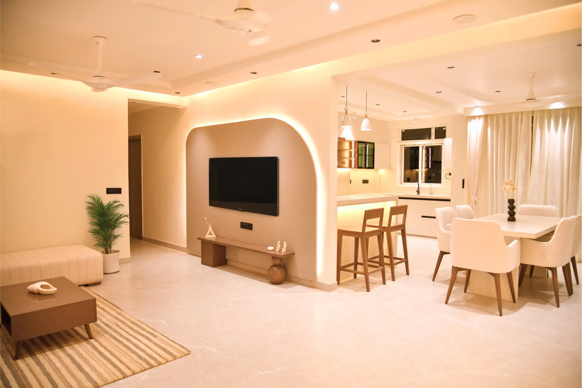 Wabi-Sabi Inspired Residential Flat main result